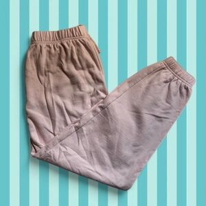 garage light pink oversized sweatpants